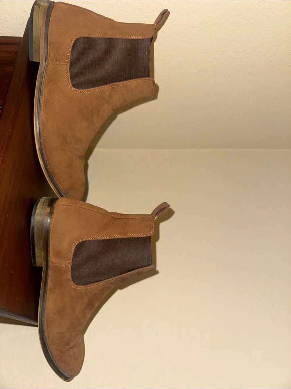 Men's Brown Suede Chelsea Boots - Stylish Slip-On Ankle Boots